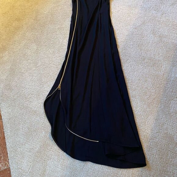 Salvatore Ferragamo black zipper detail evening gown - Picture 4 of 7